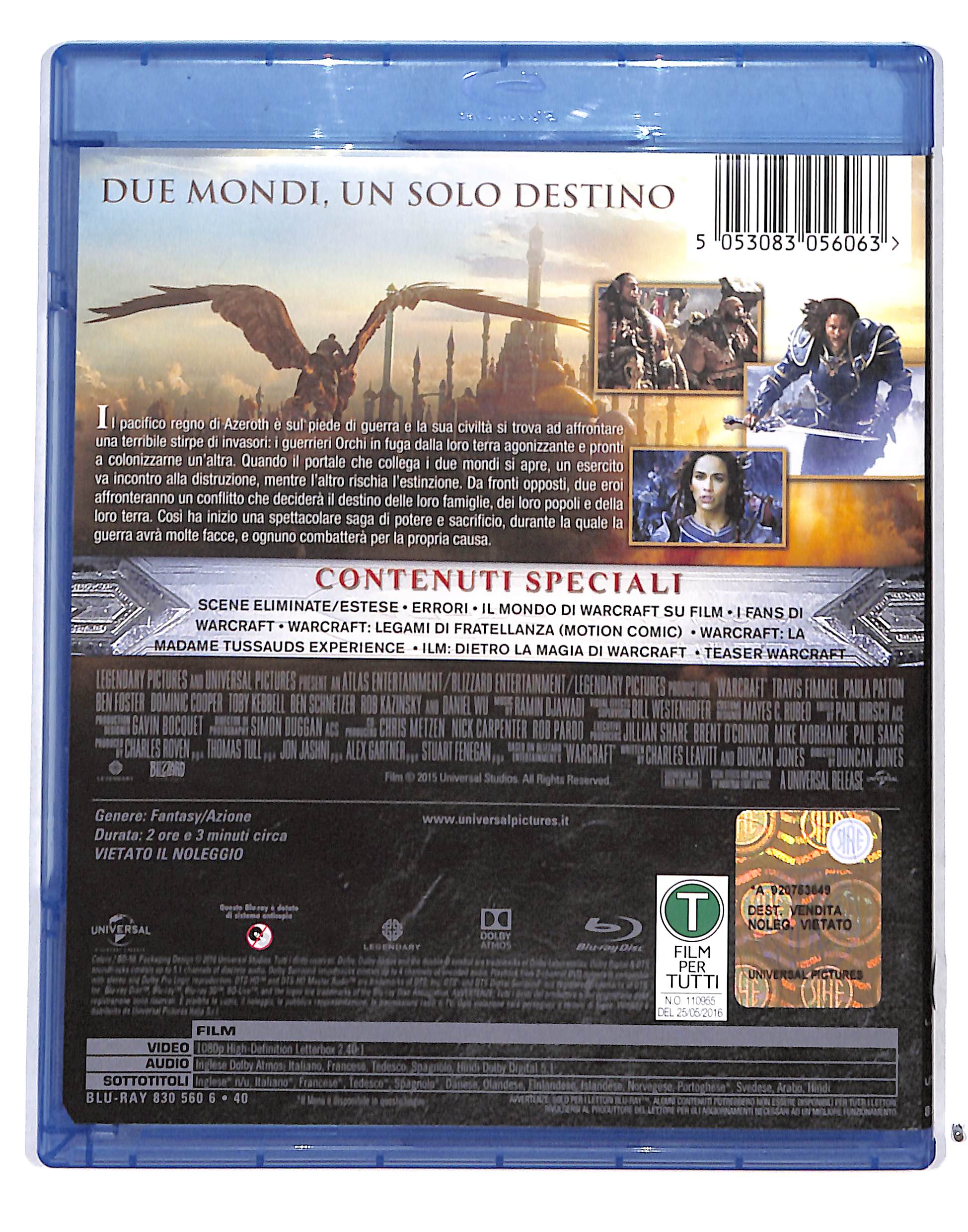 EBOND Warcraft L'Inizio BLURAY BLURAY DB689734 - Image 2