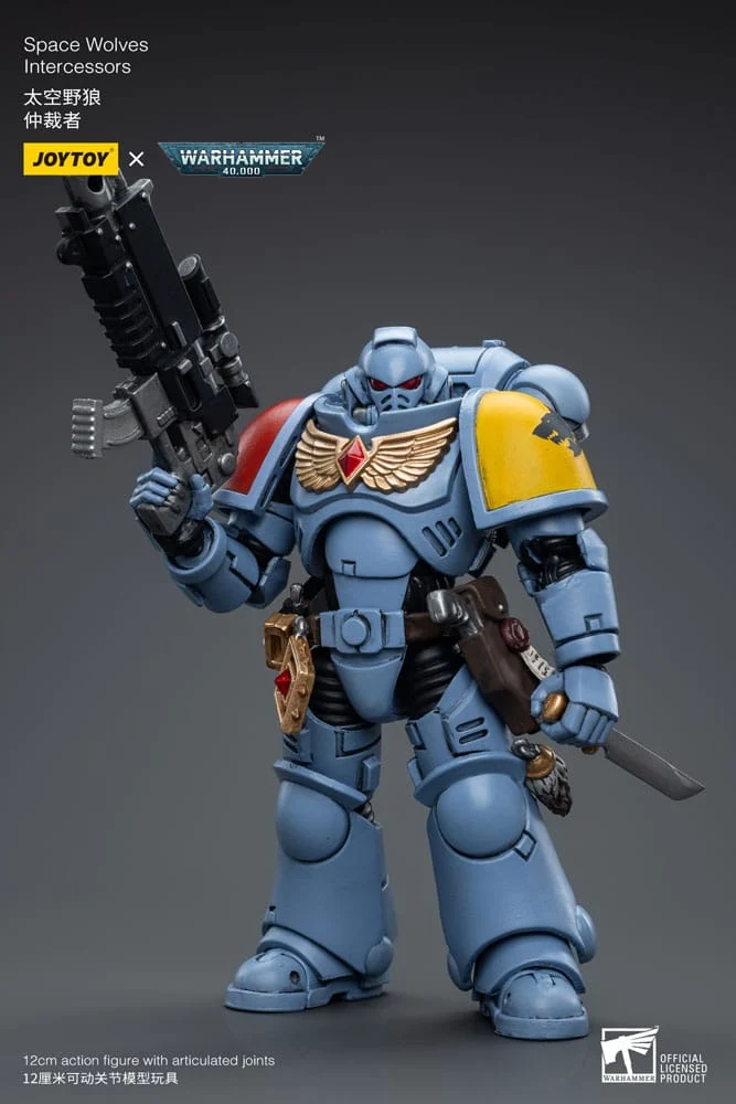 WARHAMMER 40K ACTION FIGURE 1/18 SPACE WOLVES INTERCESSORS 12 CM - Image 4