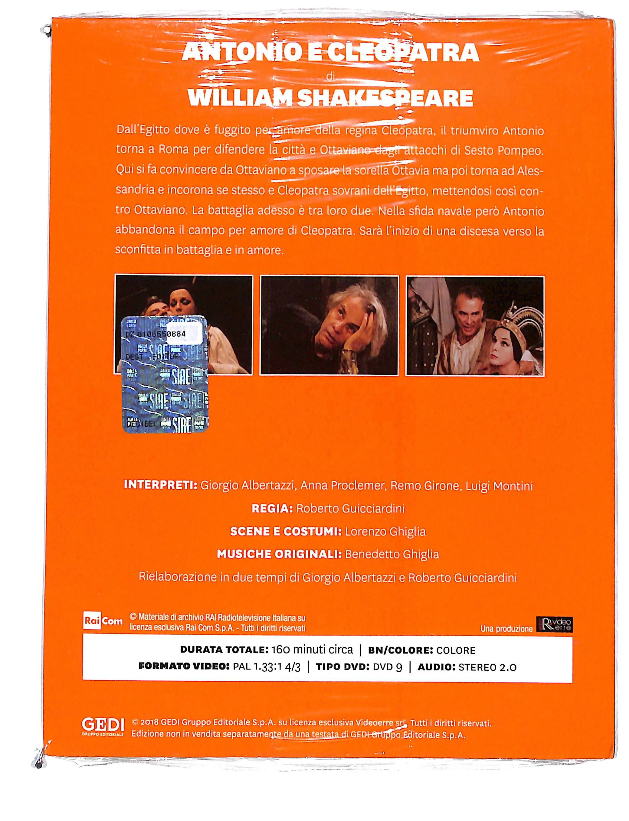 EBOND William Shakespeare - Antonio e Cleopatra vol.8 EDITORIALE DVD DB670151 - Image 2