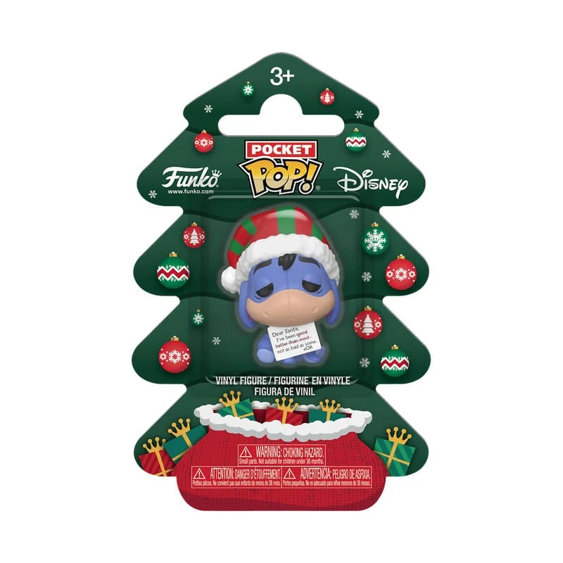 WINNIE THE POOH HOLIDAY 2025 POCKET POP! VINYL KEYCHAINS EEYORE TREE HOLIDAY BOX - Image 2