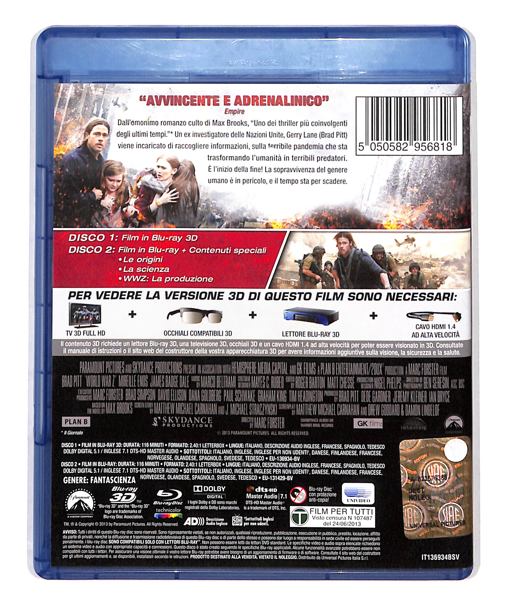 EBOND World War Z BLURAY 3d + BLURAY DB712933 - Image 2