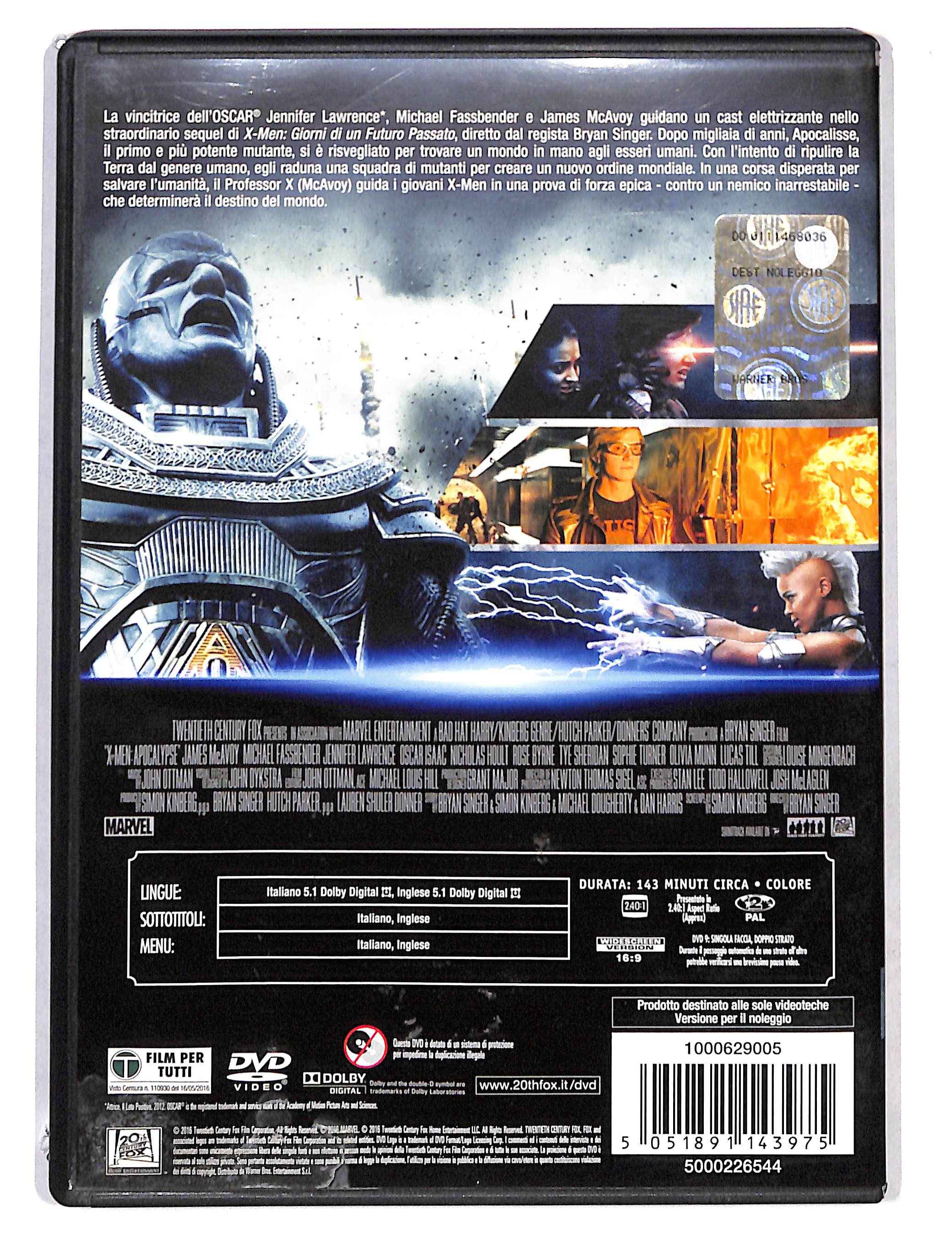 EBOND X-Men Apocalisse NOLEGGIO DVD DB692732 - Image 2