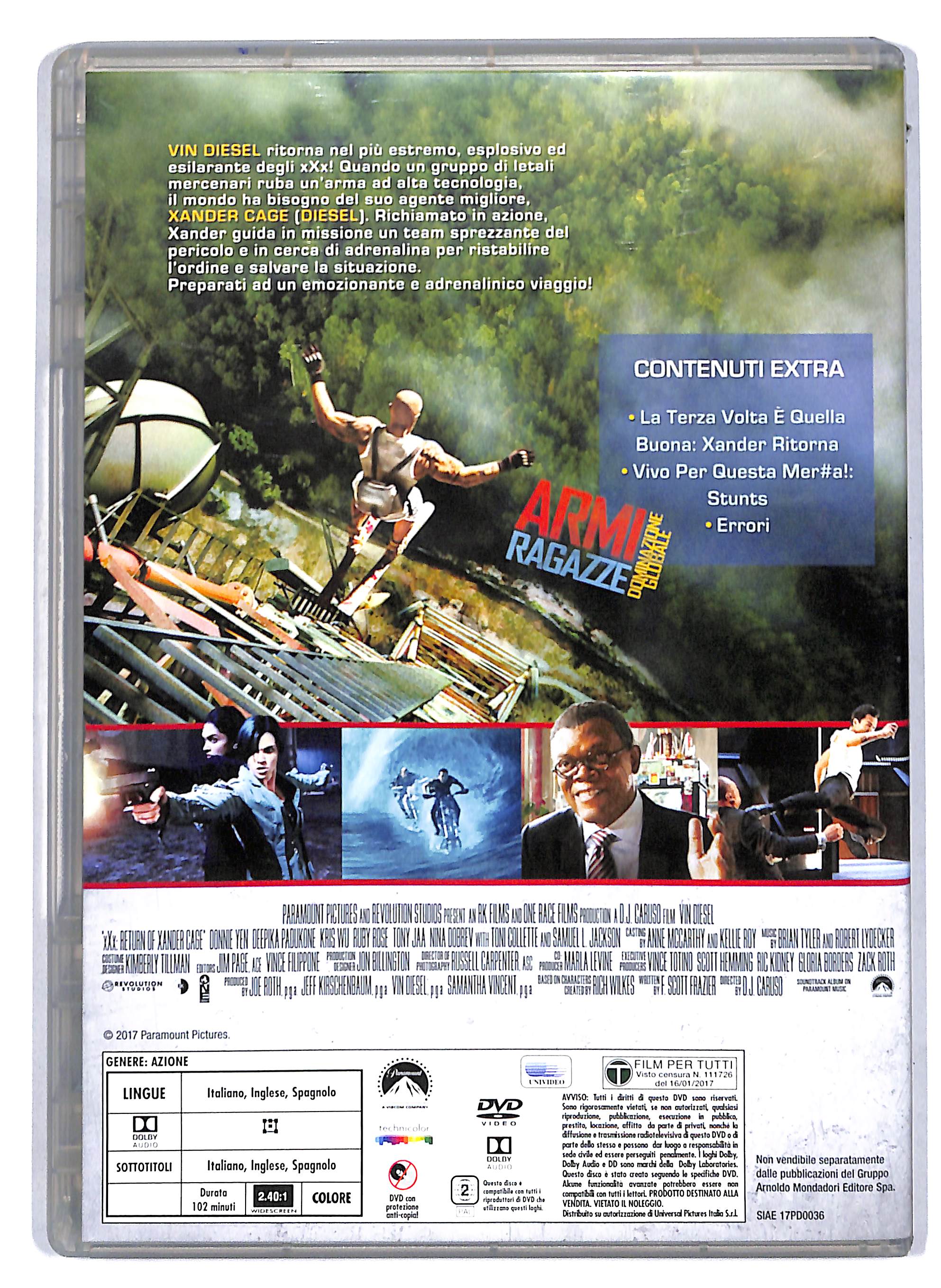 EBOND xXx - Il ritorno di Xander Cage EDITORIALE DVD DB728409 - Image 2