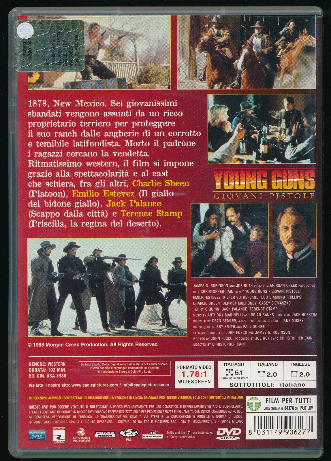 EBOND Young Guns - Giovani Pistole DVD DB745616 - Image 2